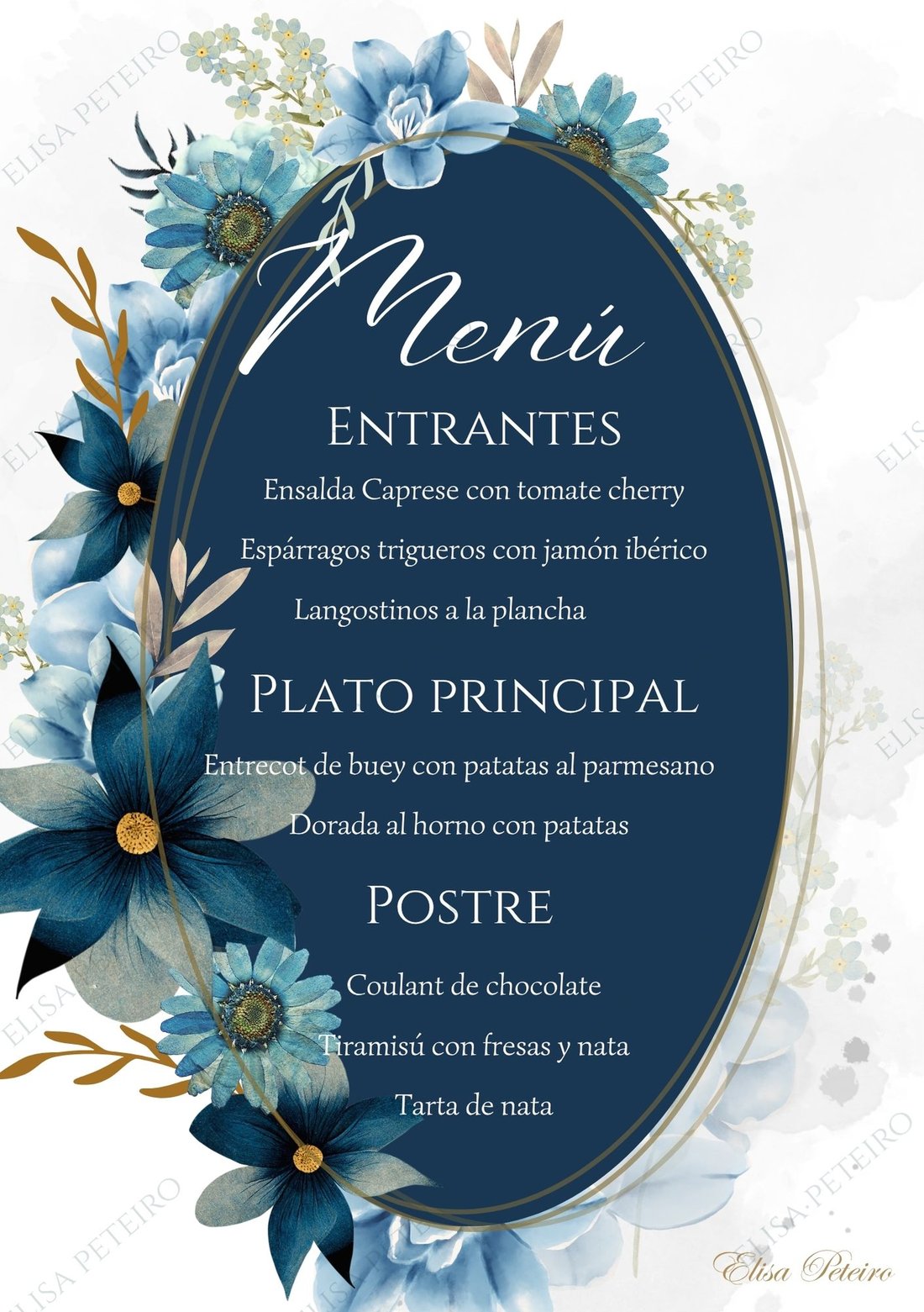 Colección Blue Garden, diseño 1