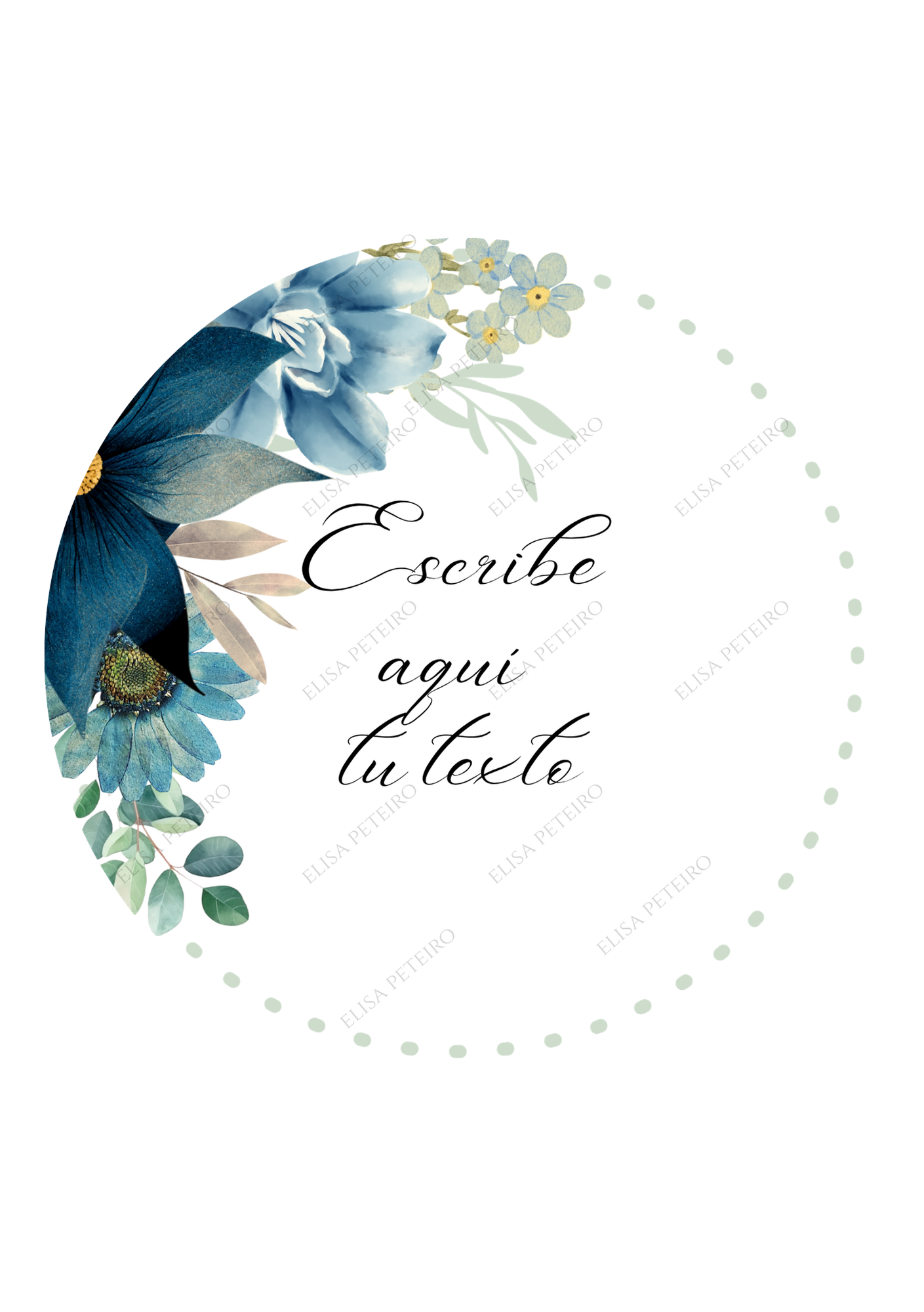Colección Blue Garden, diseño 6