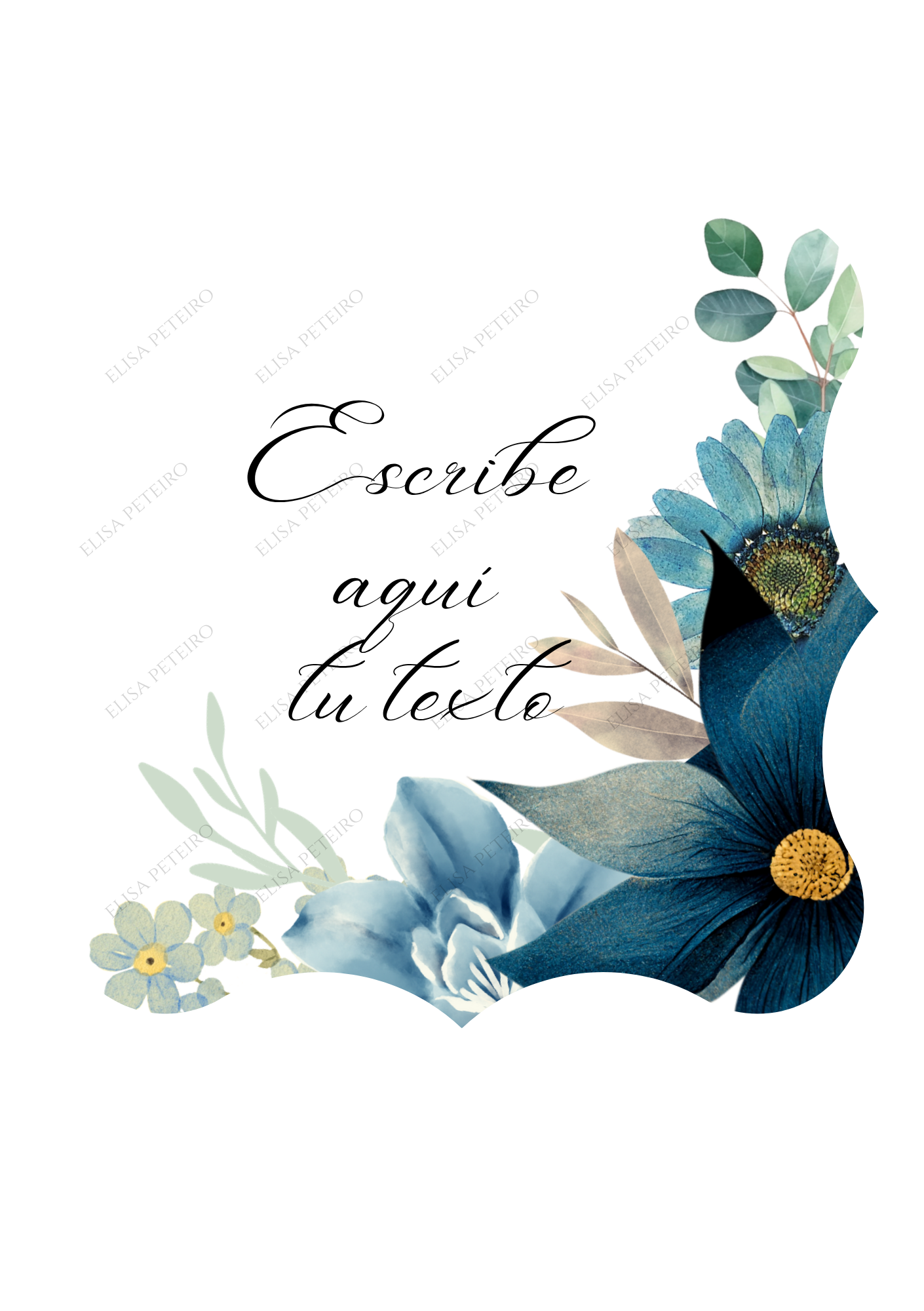 Colección Blue Garden, diseño 8