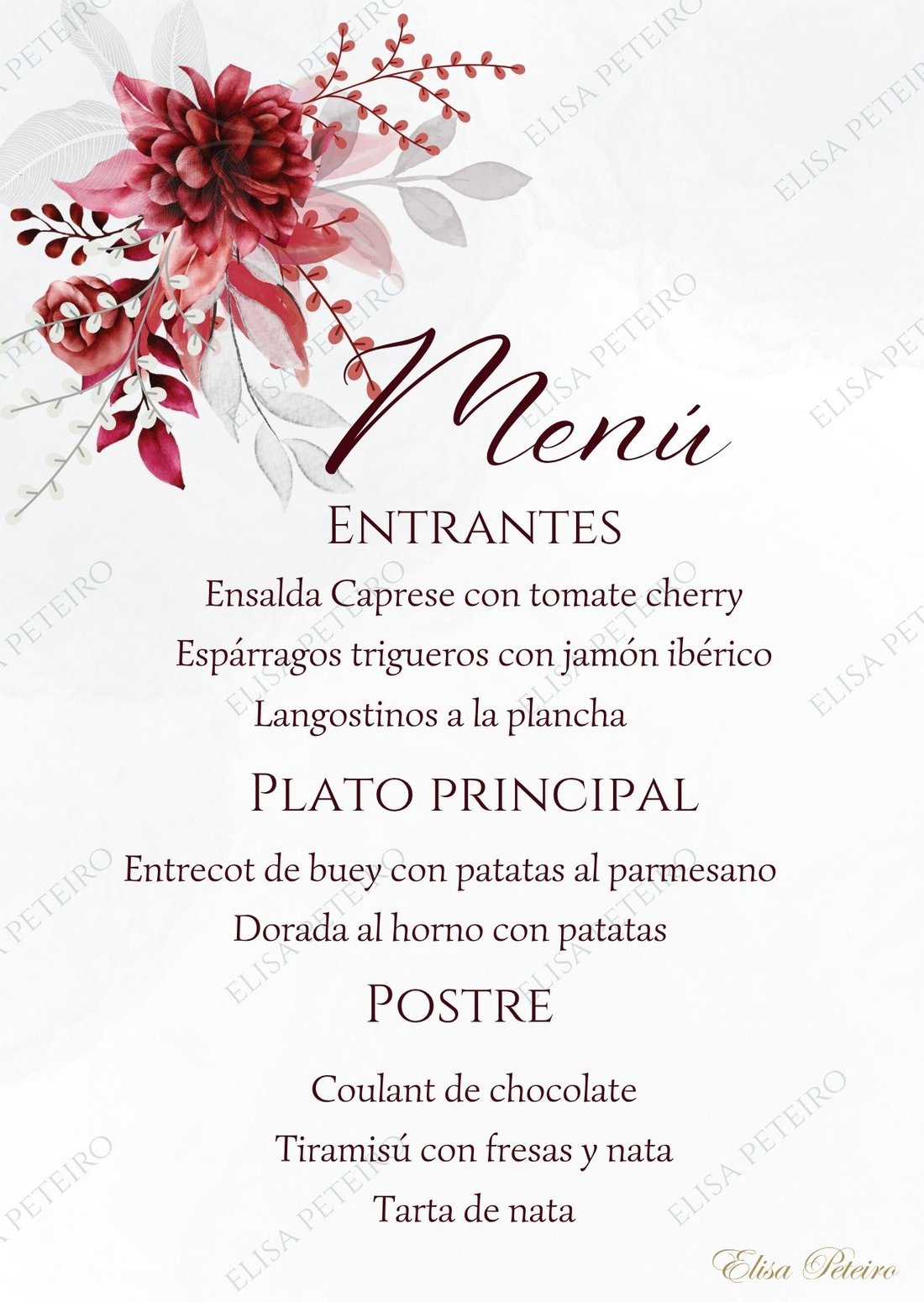 Colección Red Garden, diseño 1